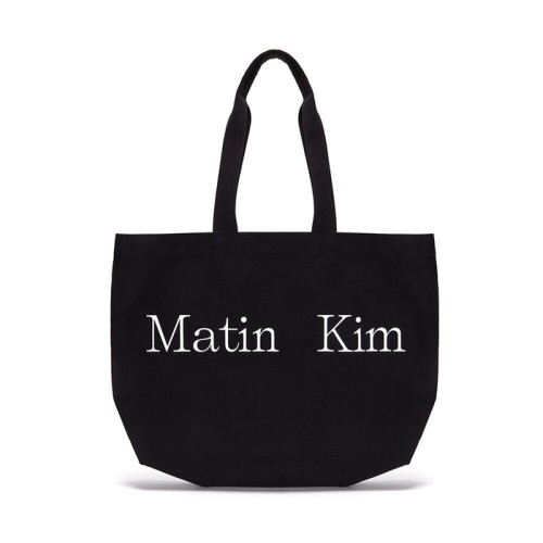 MATIN LOGO ECOBAG IN BLACK