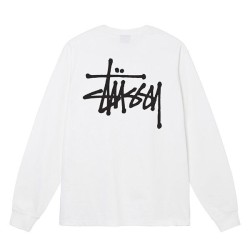 Stussy BASIC STUSSY LS Long Sleeve T-shirt White