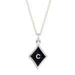 Card Dia Necklace / Silver 925, Epoxy