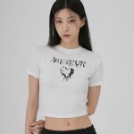 Heart Painting Logo Short Sleeve T-shirt