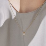 Gothic initial necklace