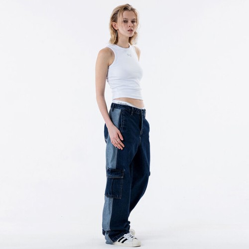 TWO-TONE CARGO PANTS