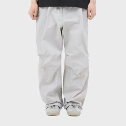 NYLON WIDE PANTS light gray