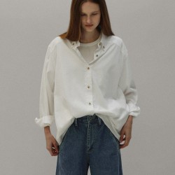 L'eau basic oxford shirt_white