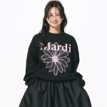 SWEATSHIRT FLOWERMARDI_BLACK PINK