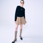 CASHMERE BLENDED CABLE CREW NECK MRCD