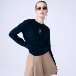 CASHMERE BLENDED CABLE CREW NECK MRCD