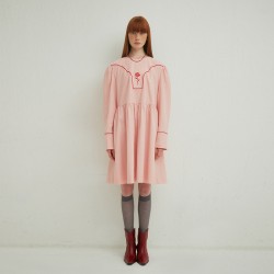 Rose line dress_pink