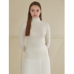 Logo Embo Turtleneck T IVORY