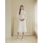 Logo Embo Turtleneck T IVORY