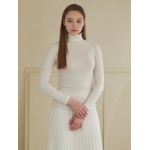 Logo Embo Turtleneck T IVORY