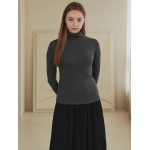 Logo Embo Turtleneck T CHARCOL