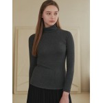 Logo Embo Turtleneck T CHARCOL