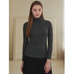 Logo Embo Turtleneck T CHARCOL