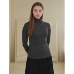 Logo Embo Turtleneck T CHARCOL