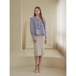 [Coett] Wide Scarf Blouse Lilac