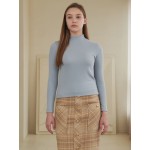 [Coett] Logo Half-Turtleneck T SKY BLUE