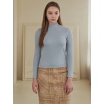 [Coett] Logo Half-Turtleneck T SKY BLUE