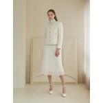 [Coett] Wool Button Tweed Jacket IVORY M