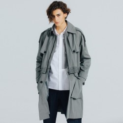 Unique trench coat CTS22FWBY940 GRY L