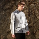 Surface division stripe tone on tone shirts CXS23SWSH281 GRY M