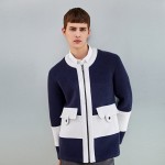 ﻿Waist scheme preppy neoprene jacket CXS23SKCD277