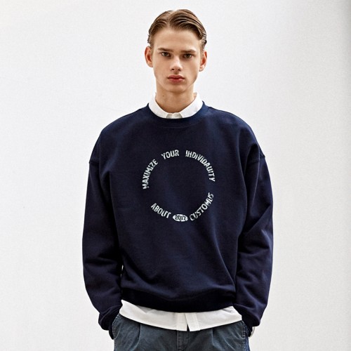 Circle Logo Uni Sweat Shirt CFS23FKMT905 NAV M