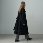 BELTED SHEARING LONG COAT