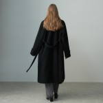 BELTED SHEARING LONG COAT