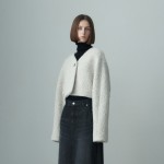 ALPACA BLENDED CROPPED JACKET