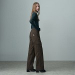 WIDE POCKET CARGO PANTS TRUFFLE