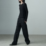 WIDE POCKET CARGO PANTS BLACK