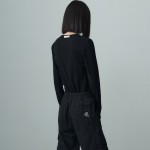 WIDE POCKET CARGO PANTS BLACK