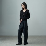 HEM BOTTON CARGO PANTS DARK NAVY