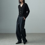 HEM BOTTON CARGO PANTS DARK NAVY