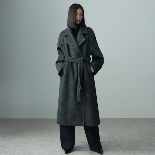 WIDE LAPEL OVERSIZE LONG COAT 