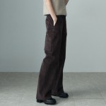 CORDUROY WIDE PANTS COCOA