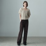 CORDUROY WIDE PANTS COCOA