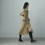 HIDDEN BOTTON BELTED TRENCH COAT 