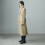 HIDDEN BOTTON BELTED TRENCH COAT 