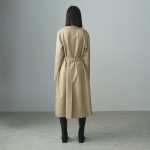 HIDDEN BOTTON BELTED TRENCH COAT 