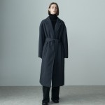 LAPEL NECK BELTED PUFFER COAT