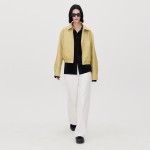 ZIPPED WORK BOMBER JACKET BISQUE YELLOW