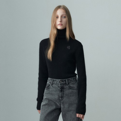 TURTLENECK LONG SLEEVED TOP BLACK