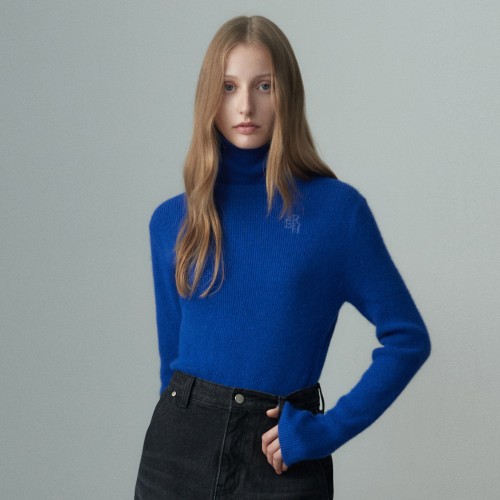 TURTLENECK LONG SLEEVED TOP BLUE