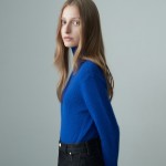 TURTLENECK LONG SLEEVED TOP BLUE