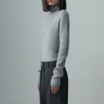 TURTLENECK LONG SLEEVED TOP GRAY