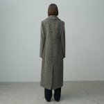 WOOL BLENED WIDE COLLAR COAT