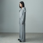 RACOON WIDE LEG KNIT PANTS MELANGE GRAY