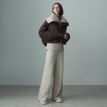 RACOON WIDE LEG KNIT PANTS MIX OATMEAL